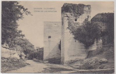 POSTAL ANTIGUA DE GRANADA. LA ALHAMBRA. TORRE DE LAS INFANTAS