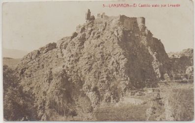 POSTAL ANTIGUA DE GRANADA. LANJARON. EL CASTILLO VISTO POR LEVANTE