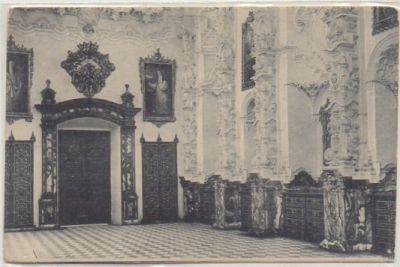 POSTAL ANTIGUA DE GRANADA. LA CARTUJA. INTERIOR DE LA SACRISTIA. DE COSTADO