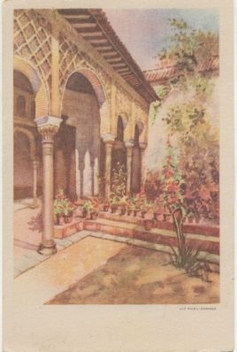 POSTAL  DE GRANADA. SOUVENIR A GRANADA