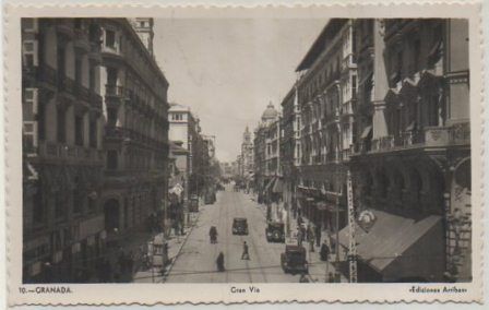POSTAL DE GRANADA. GRAN VIA