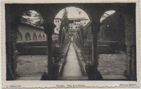 POSTAL DE GRANADA. PATIO DE LA ALBERCA