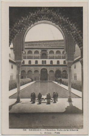 POSTAL DE GRANADA. ALHAMBRA. PATIO DE LA ALBERCA