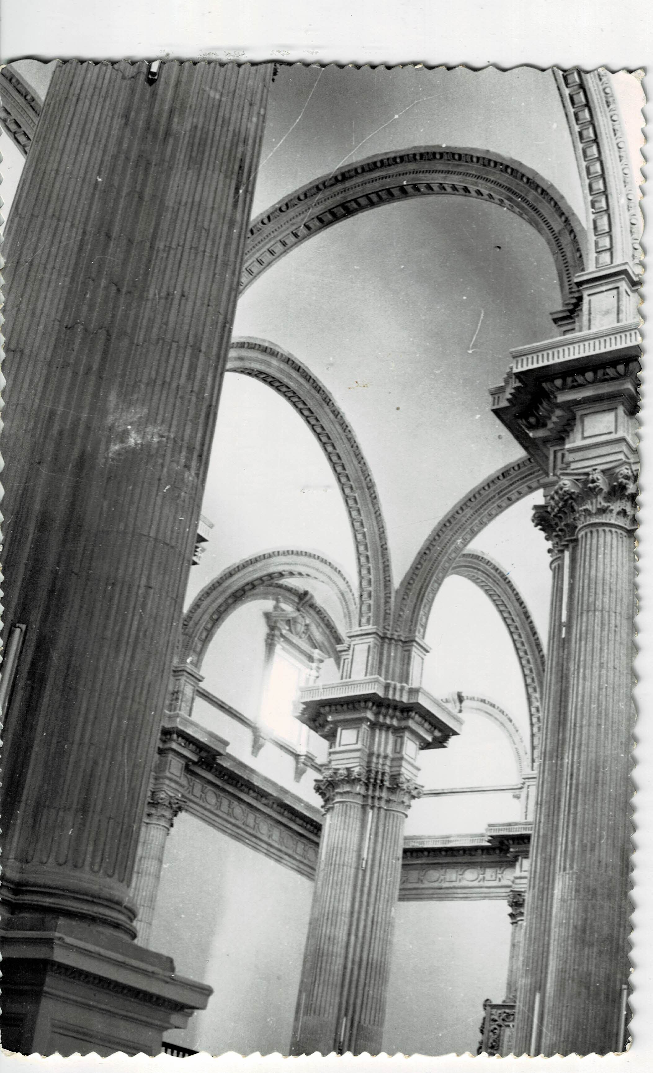 POSTAL DE GRANADA. HUESCAR. INTERIOR DE LA IGLESIA DE SANTA MARIA.