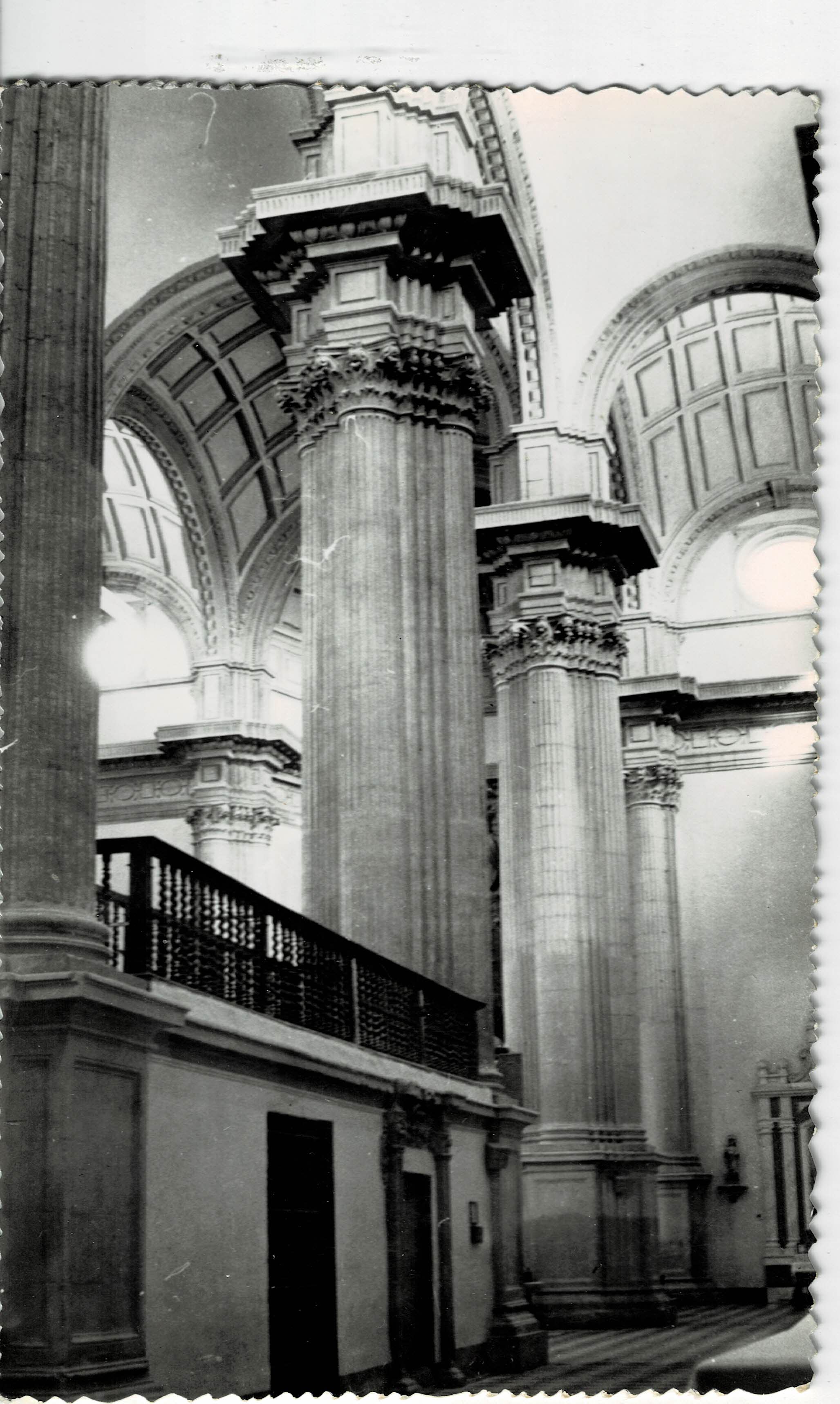 POSTAL DE GRANADA. HUESCAR. INTERIOR DE LA IGLESIA DE SANTA MARIA.