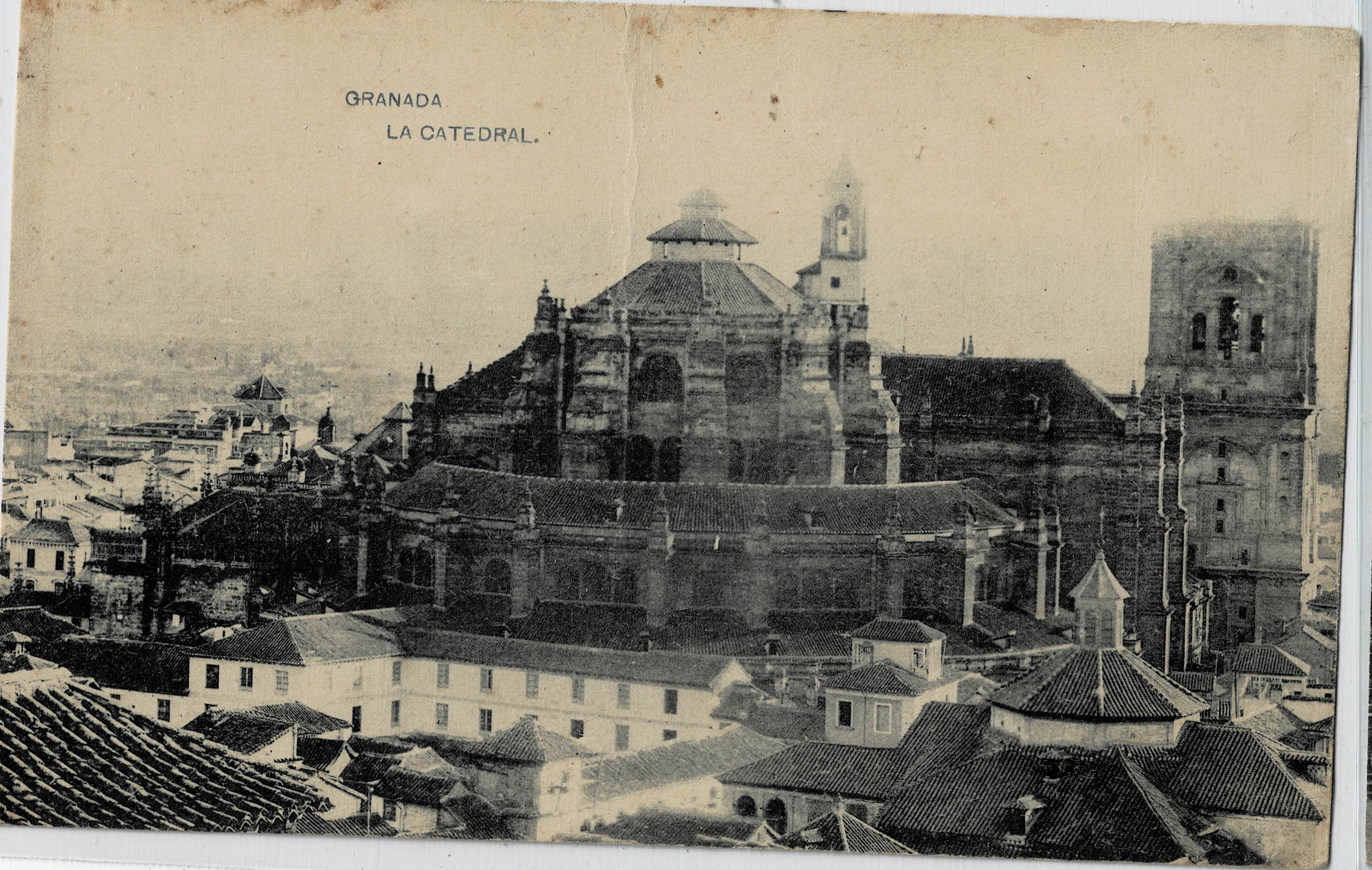 POSTAL ANTIGUA DE GRANADA. LA CATEDRAL
