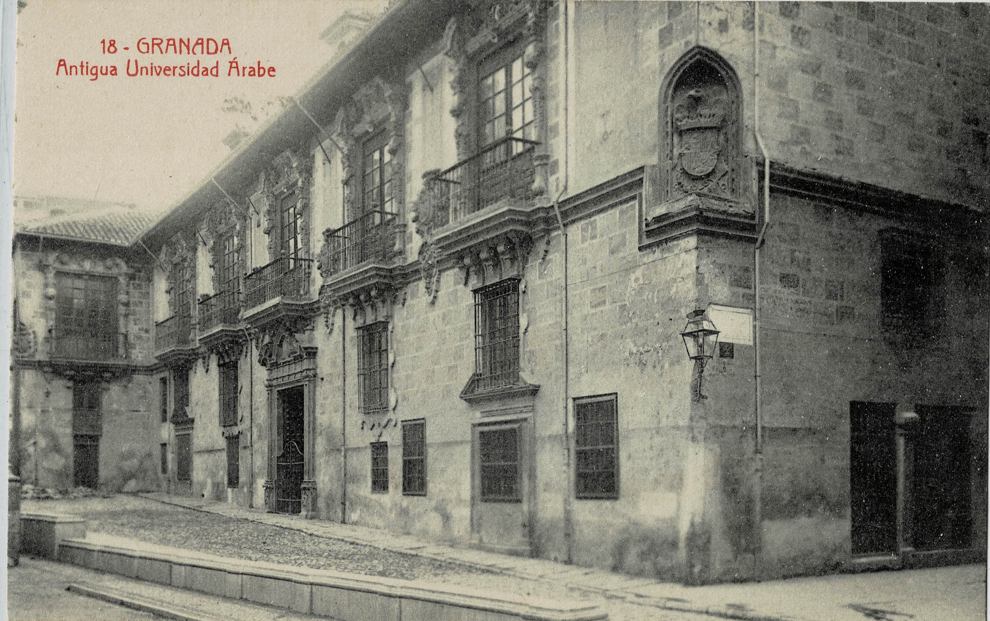 POSTAL ANTIGUA DE GRANADA. ANTIGUA UNIVERSIDAD ARABE