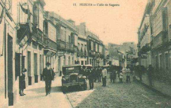POSTAL ANTIGUA DE HUELVA. Nº 15. CALLE DE SAGASTA.