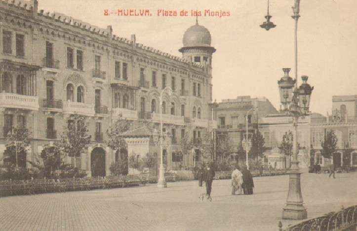 POSTAL ANTIGUA DE HUELVA. Nº 8 PLAZA DE LAS MONJAS.