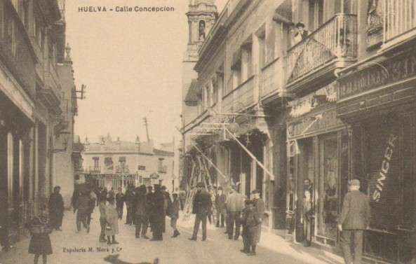 POSTAL ANTIGUA DE HUELVA. CALLE CONCEPCION.