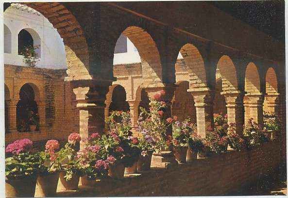 POSTAL DE HUELVA. LA RABIDA. PATIO MUDEJAR DEL MONASTERIO Nº 2026