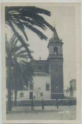 POSTAL ANTIGUA DE HUELVA. PLAZA E IGLESIA DE SAN PEDRO