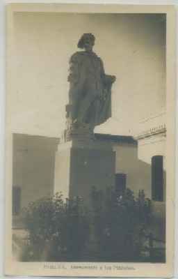 POSTAL ANTIGUA DE HUELVA. MONUMENTO A LOS PINZONES