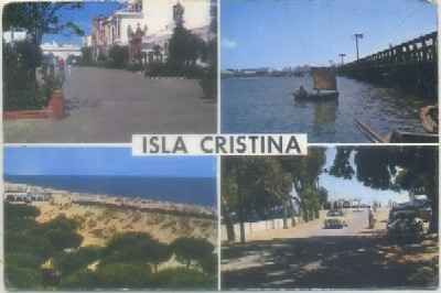 POSTAL DE HUELVA. ISLA CRISTINA. VARIOS ASPECTOS DE LA POBLACION