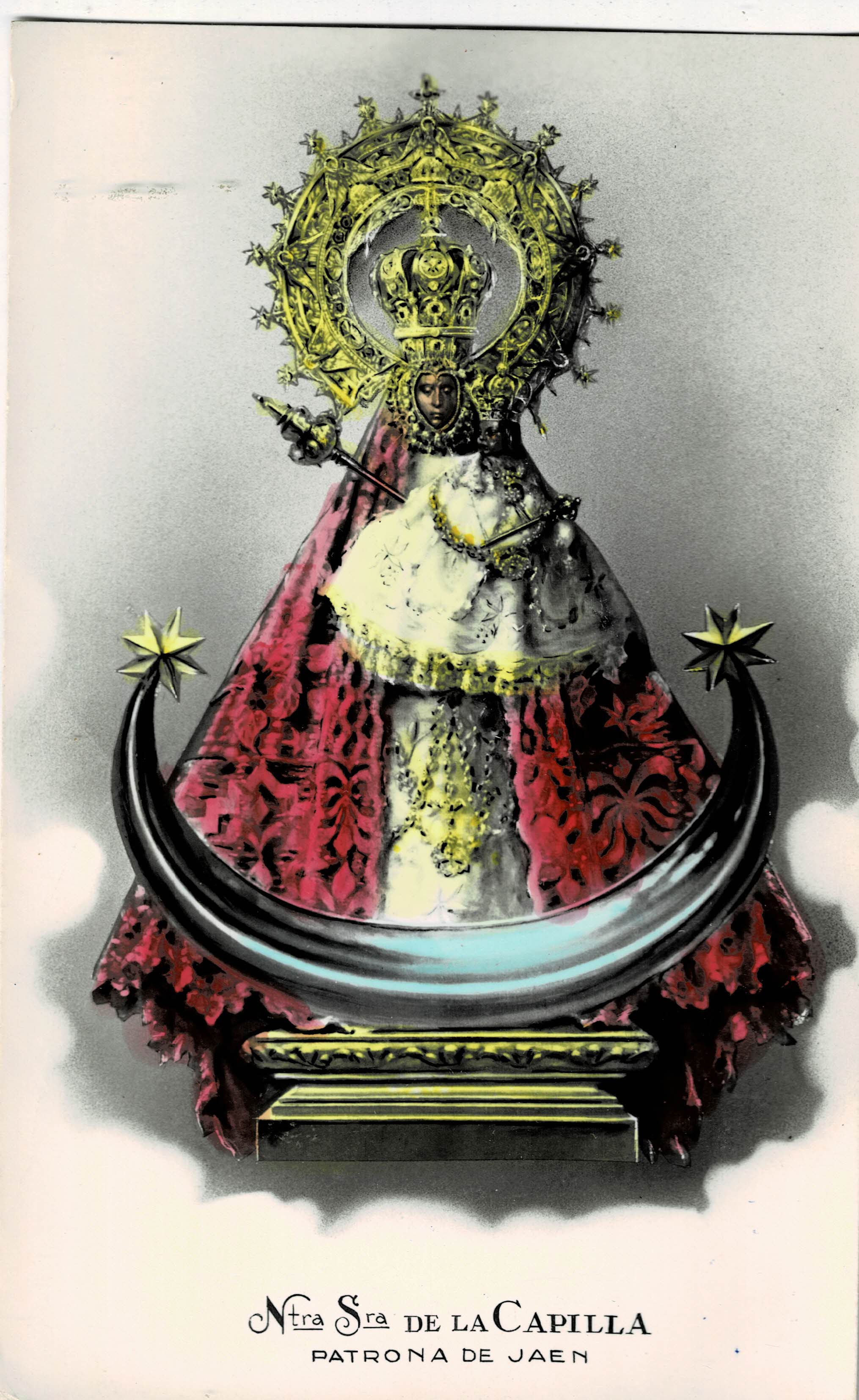 POSTAL MODERNA DE JAEN. VIRGEN DE LA CAPILLA. PATRONA DE JAEN