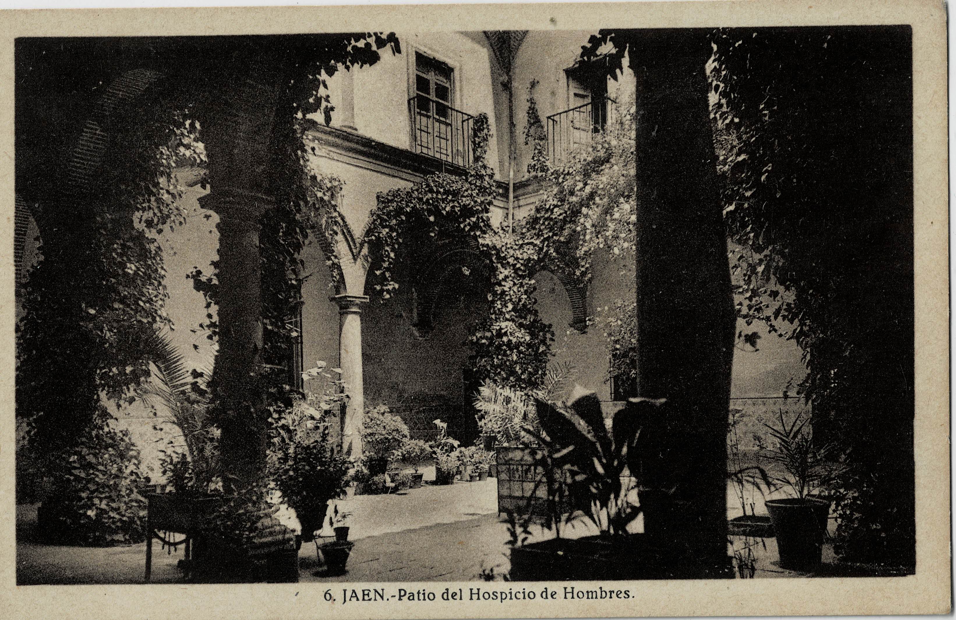 POSTAL MODERNA DE JAEN. PATIO DEL HOSPICIO DE HOMBRES