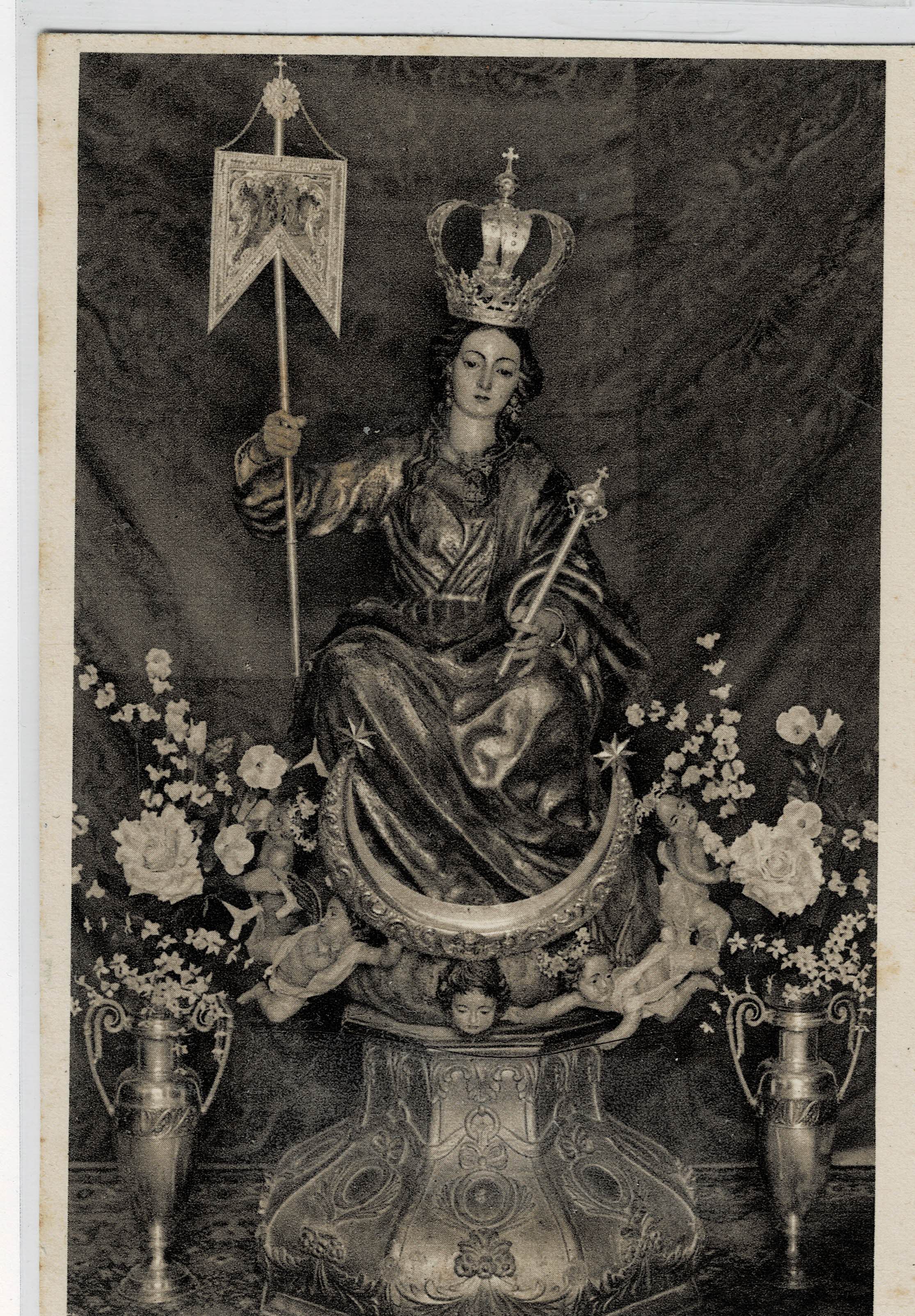 POSTAL ANTIGUA DE JAEN. ALCALA LA REAL. VIRGEN DE LA AURORA