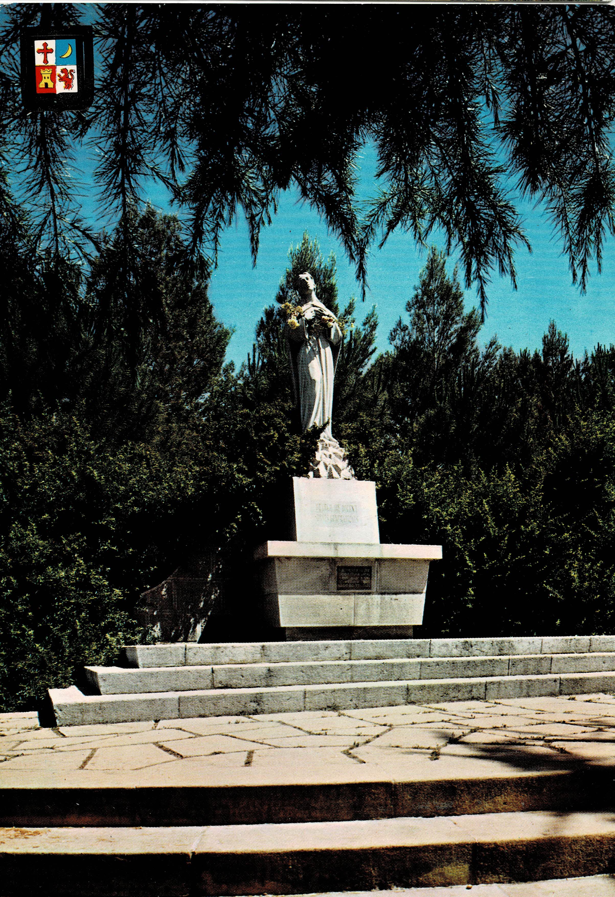 POSTAL MODERNA DE JAEN. DESPEÑAPERROS. MONUMENTO A LA INMACULADA