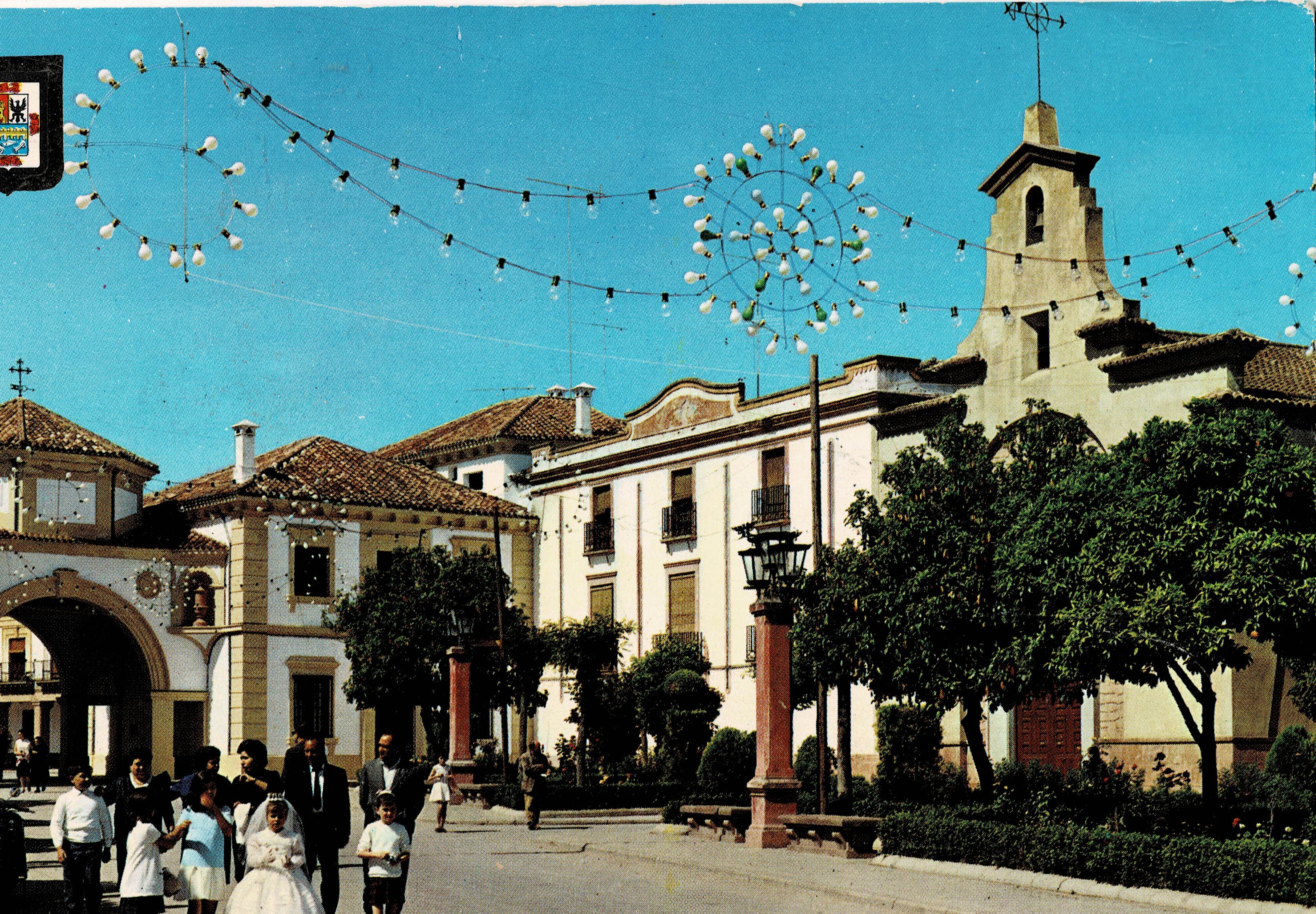 POSTAL MODERNA DE JAEN. ANDUJAR. UN RINCON DE LA PLAZA DE ESPAÑA