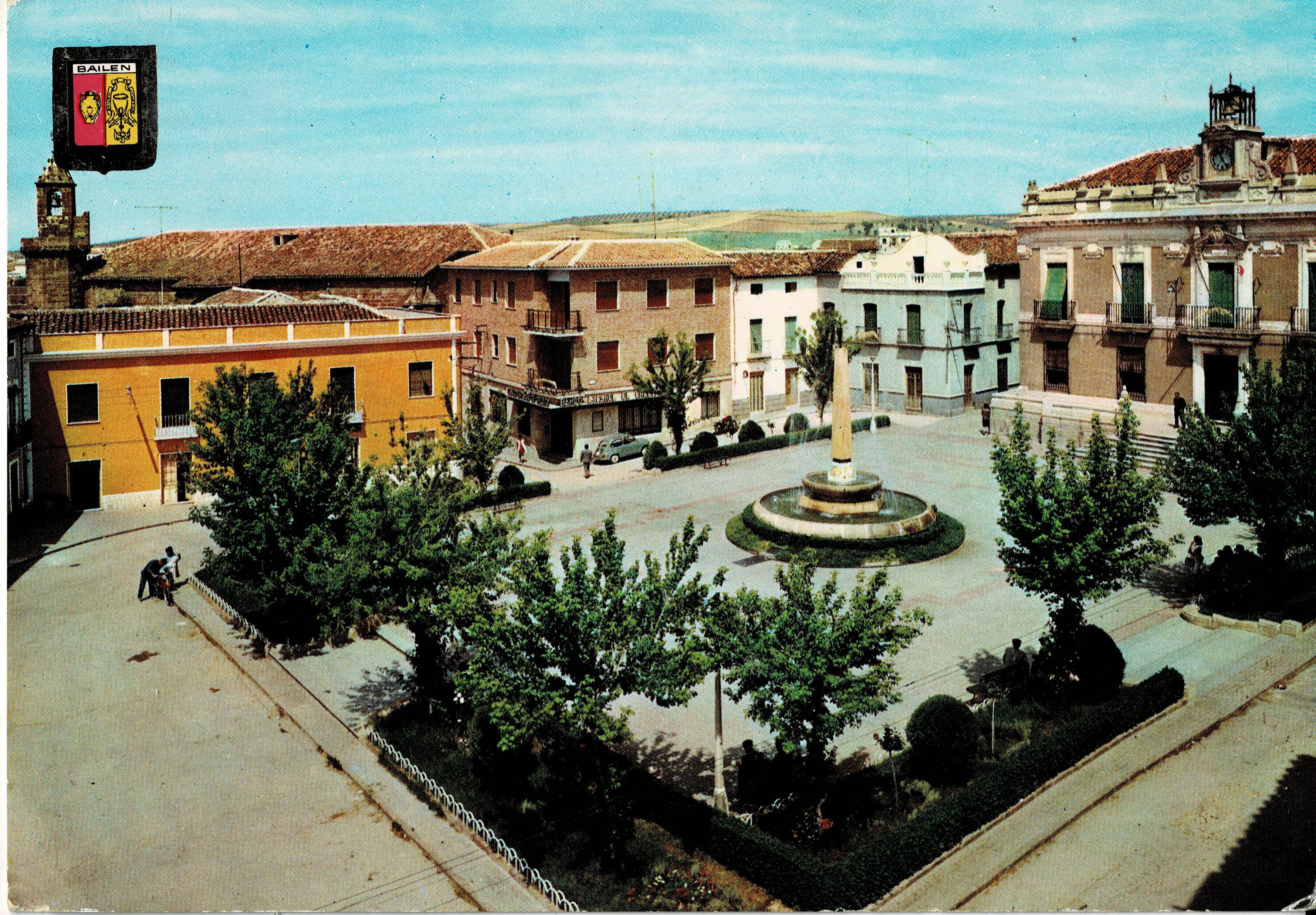POSTAL MODERNA DE JAEN. BAILEN. PLAZA DE JOSE ANTONIO