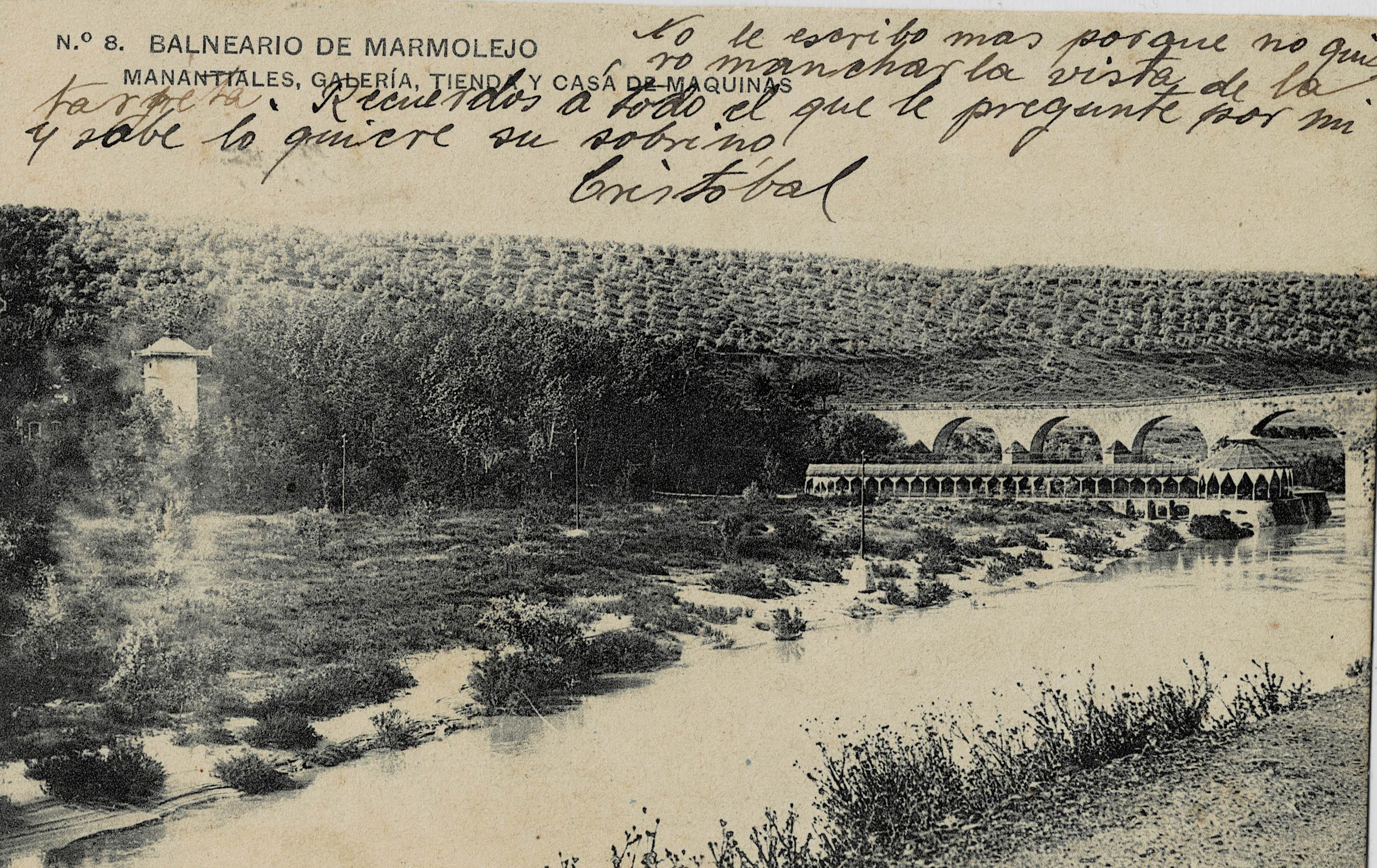 POSTAL ANTIGUA DE JAEN. BALNEARIO DE MARMOLEJO