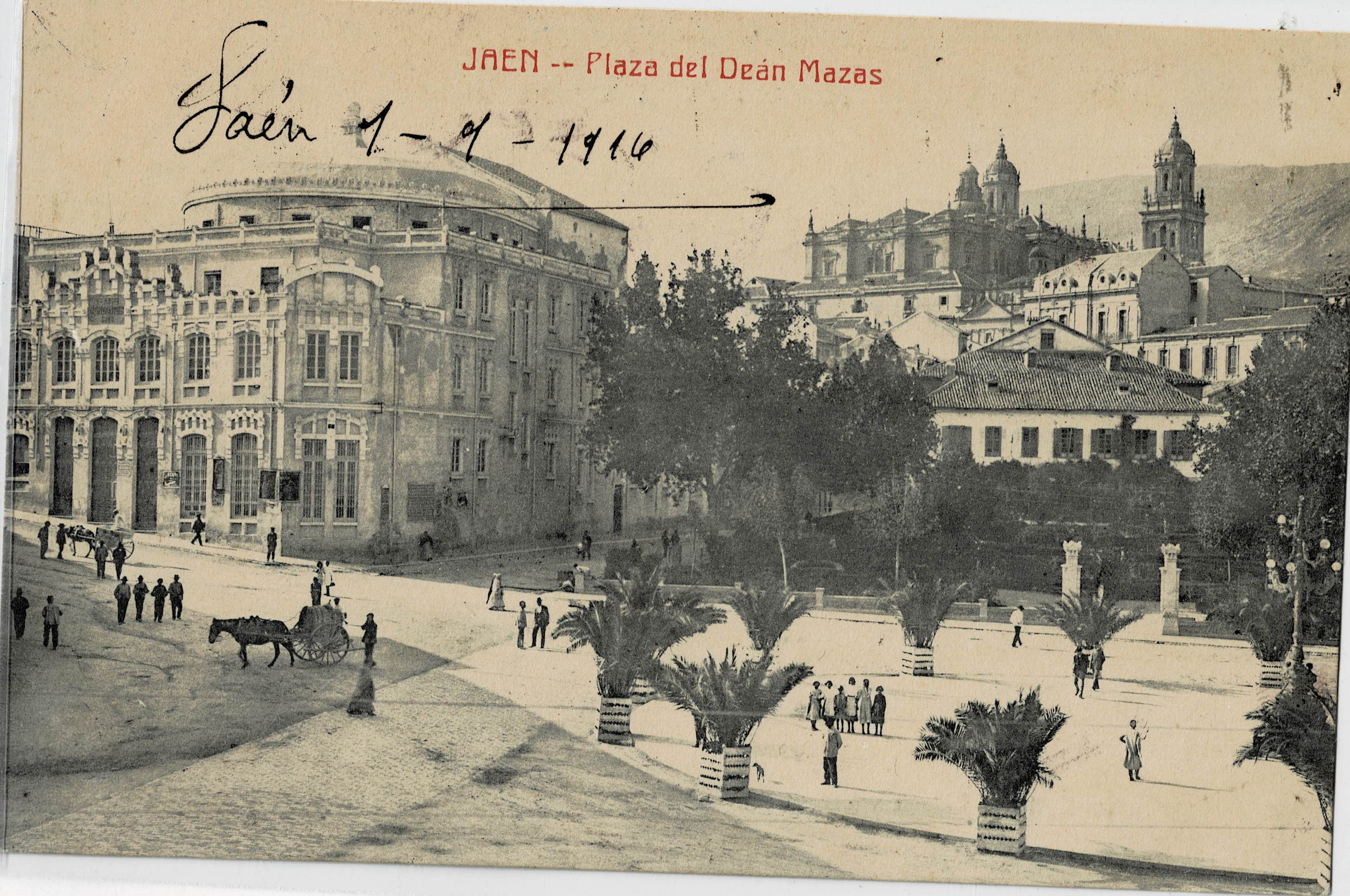 POSTAL ANTIGUA DE JAEN. PLAZA DEL DEAN MAZAS