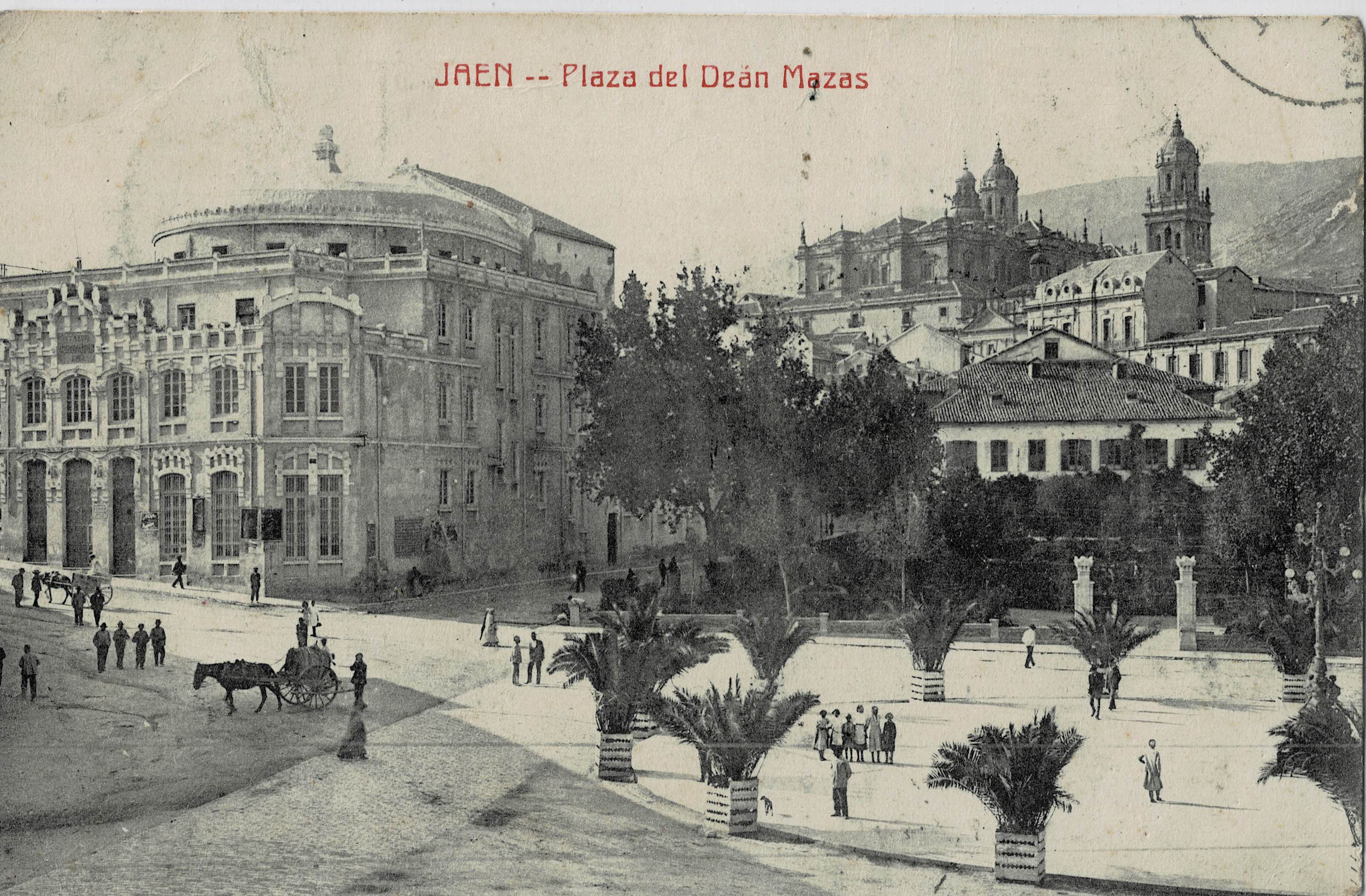 POSTAL ANTIGUA DE JAEN. PLAZA DEL DEAN MAZAS