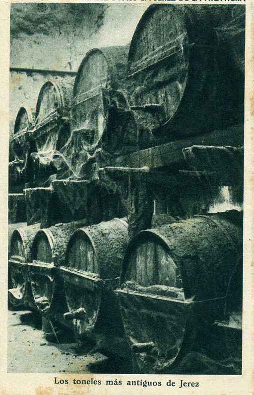 POSTAL DE JEREZ. GONZALEZ BYASS. LOS TONELES MAS ANTIGUOS DE JEREZ