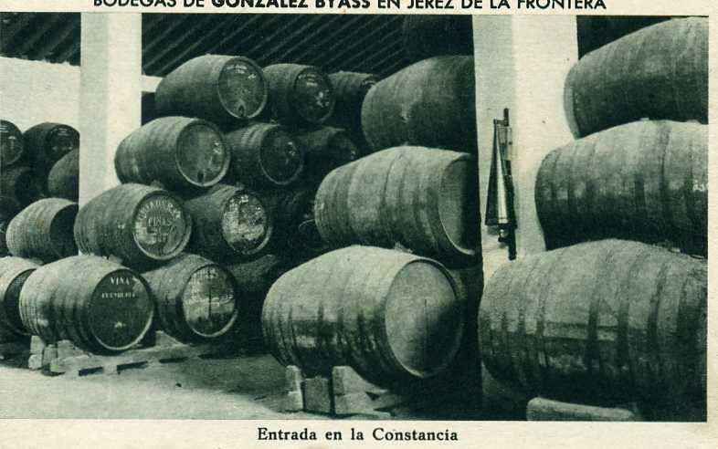 POSTAL DE JEREZ. GONZALEZ BYASS. ENTRADA EN LA CONSTANCIA Nº41