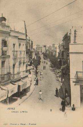 POSTAL ANTIGUA DE JEREZ DE LA FRONTERA. CALLE LARGA.