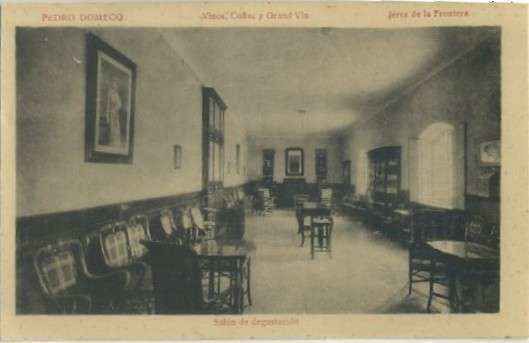POSTAL DE JEREZ DE LA FRONTERA. BODEGA DOMECQ. SALON DE DEGUSTACIÓN