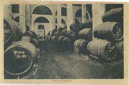 POSTAL DE JEREZ DE LA FRONTERA. BODEGA DOMECQ. BODEGA EL MOLINO