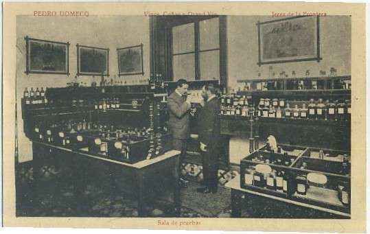 POSTAL DE JEREZ DE LA FRONTERA. BODEGA DOMECQ. SALA DE PRUEBAS