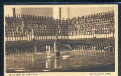 POSTAL DE JEREZ DE LA FRONTERA. CADIZ. EL CUARTO DE MUESTRAS BODEGAS M. GUERRERO