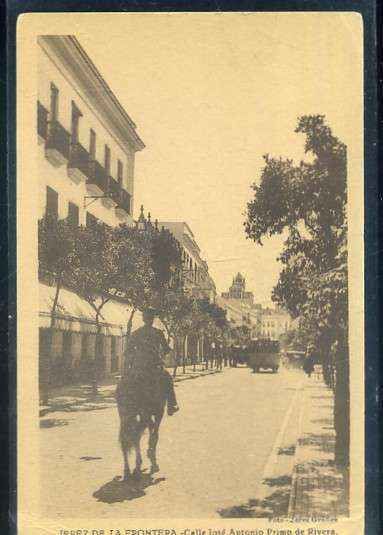 POSTAL DE JEREZ DE LA FRONTERA. CADIZ. CALLE DE J. ANTONIO PRIMO DE RIVERA