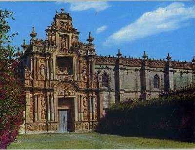 POSTAL DE JEREZ DE LA FRONTERA. CADIZ. CARTUJA FACHADA DE LA IGLESIA