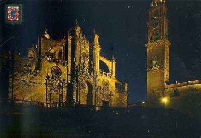 POSTAL DE JEREZ DE LA FRONTERA. CADIZ. IGLESIA COLEGIAL