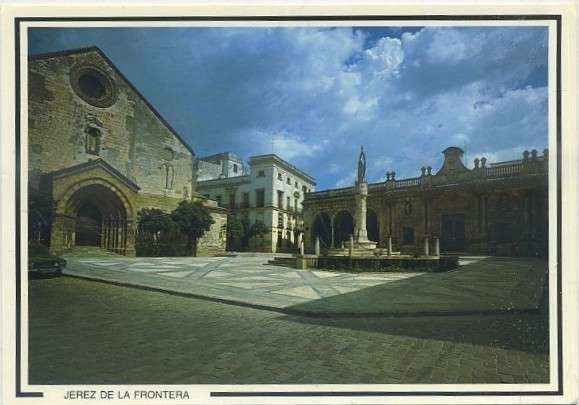 POSTAL DE JEREZ. PZA. DE LA ASUNCION. IGLESIA DE SAN DIONISIO Y CONSISTORIO Nº 541
