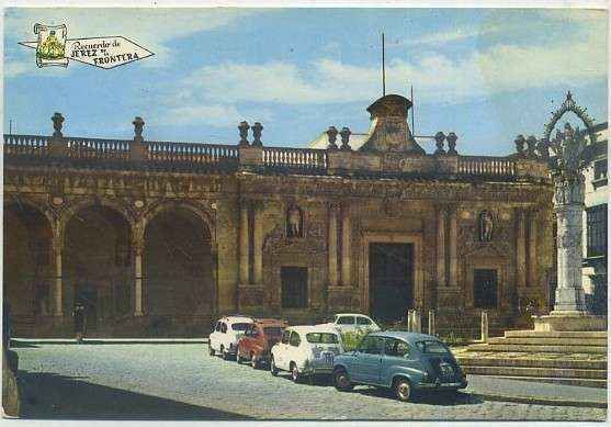POSTAL DE JEREZ. PLAZA DE LA ASUNCION Y AYUNTAMIENTO