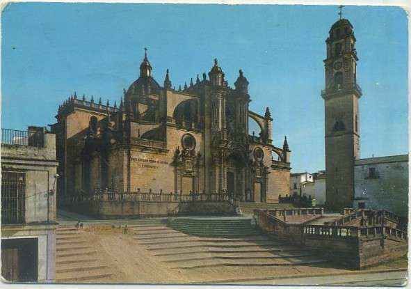 POSTAL DE JEREZ. IGLESIA COLEGIAL. FACHADA PRINCIPAL Y CAMPANARIO Nº 7