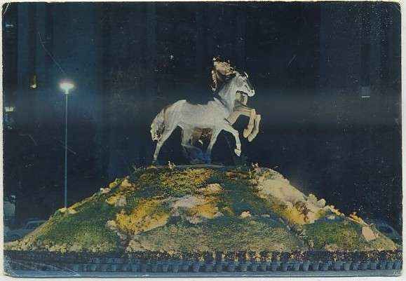 POSTAL DE JEREZ. MONUMENTO AL CABALLO Nº 9027