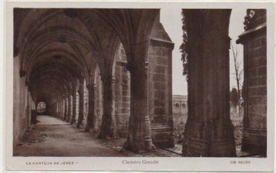 POSTAL ANTIGUA DE JEREZ. LA CARTUJA DE JEREZ. CLAUSTRO GRANDE