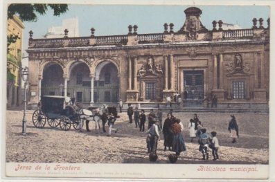 POSTAL ANTIGUA DE JEREZ. BIBLIOTECA MUNICIPAL
