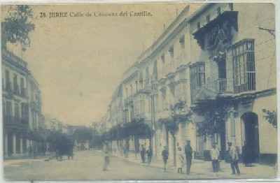 POSTAL ANTIGUA DE JEREZ. CALLE CANOVAS DEL CASTILLO nº 28
