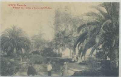 POSTAL ANTIGUA DE JEREZ. ALAMEDA FORTUN DE TORRES Y TORRE DEL ALCAZAR