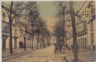 POSTAL ANTIGUA DE JEREZ. CALLE SAGASTA