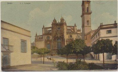 POSTAL ANTIGUA DE JEREZ. J. J. COLEGIAL SERIE 712 Nº 5