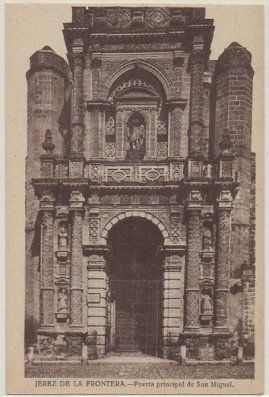 POSTAL ANTIGUA DE JEREZ. PUERTA PRINCIPAL DE SAN MIGUEL