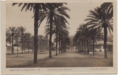 POSTAL ANTIGUA DE JEREZ. PARQUE GONZALEZ HONTORIA Nº 24