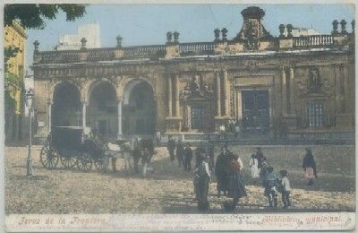 POSTAL ANTIGUA DE JEREZ. BIBLIOTECA MUNICIPAL